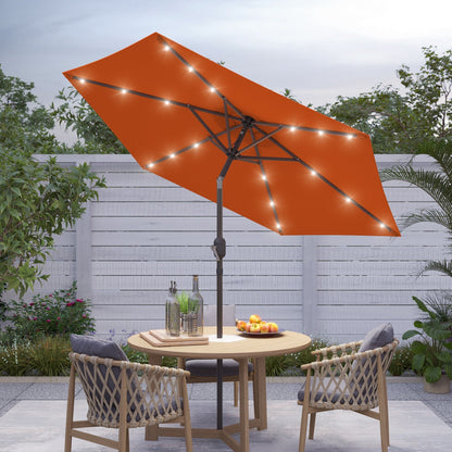 Bonosuki 7.5Ft LED Patio Market Umbrella Outdoor Table Umbrella