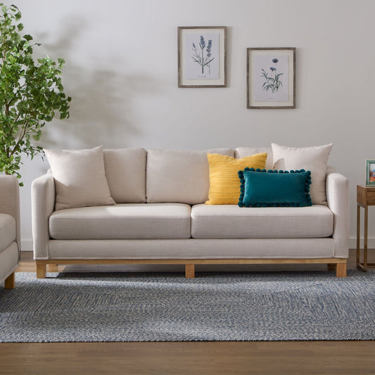 Canapé Brookside Kay avec base en bois rembourrée