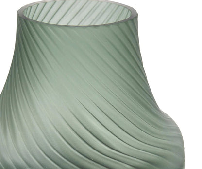 Vase tourbillon bleu sarcelle