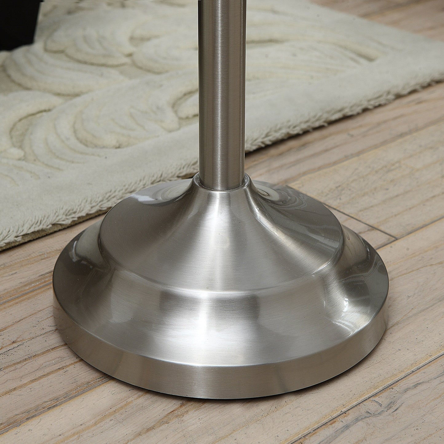 Crestview Collection Murray 60 Silver Metal Floor Lamp - 14x14x60.5