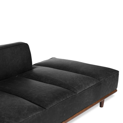 Lit de repos Poly &amp; Bark Jasper - Cuir italien véritable pleine fleur