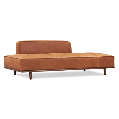 Lit de repos Poly &amp; Bark Jasper - Cuir italien véritable pleine fleur