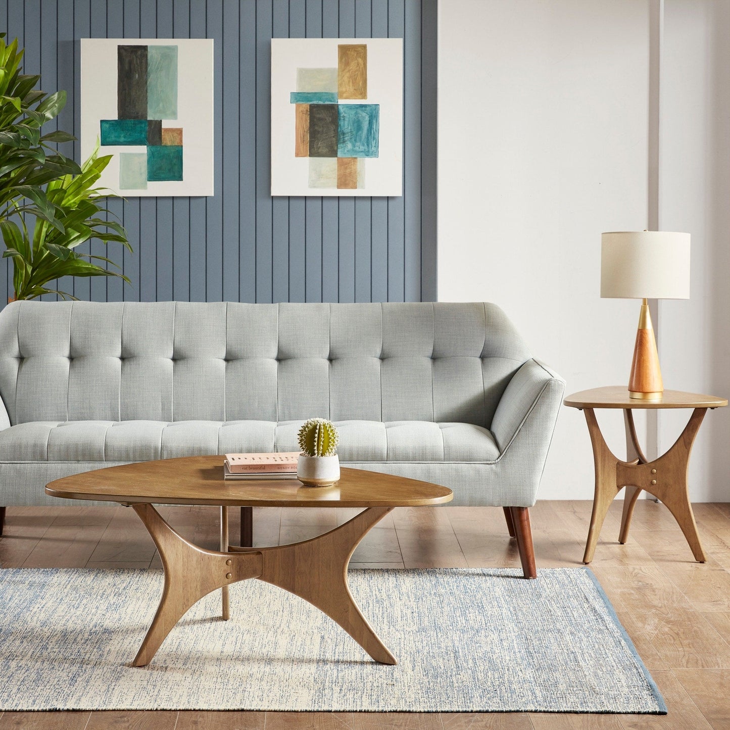 INK IVY Blaze Triangle Wood Coffee table