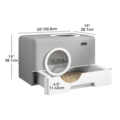 Cat Litter Box Enclosed Cat Toilet