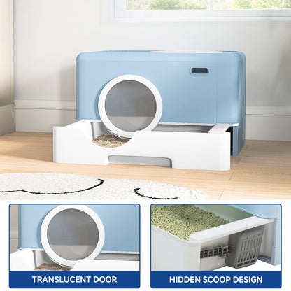 Cat Litter Box Enclosed Cat Toilet