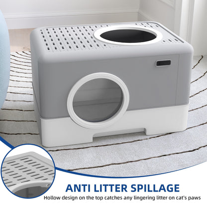 Cat Litter Box Enclosed Cat Toilet