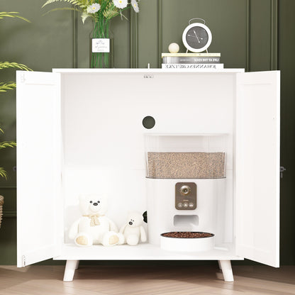 Cat Litter Box Enclosure Cat House Side Table Door Cabinet Bookcase