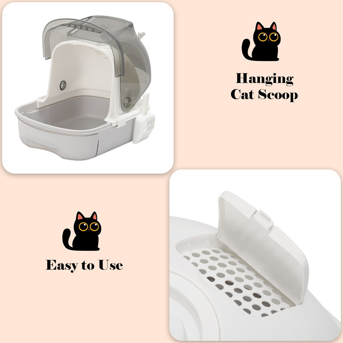 Cat Litter Box with Scoop