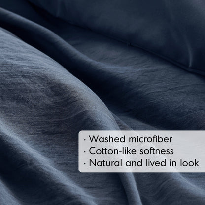 Chelsea Square Evans Pinch Pleated Soft Washed Boho Comforter Set