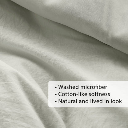 Chelsea Square Evans Pinch Pleated Soft Washed Boho Comforter Set