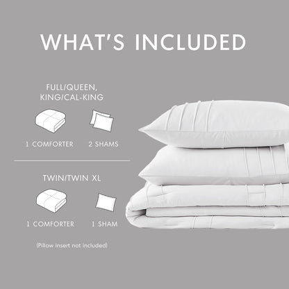 Chelsea Square Evans Pinch Pleated Soft Washed Boho Comforter Set