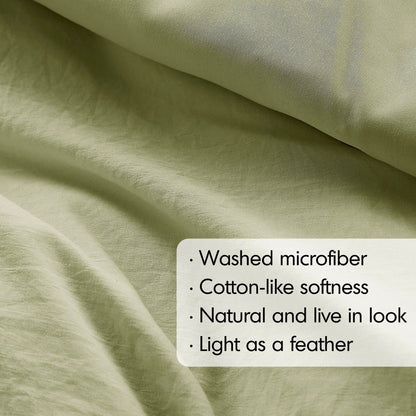Chelsea Square Evans Pinch Pleated Soft Washed Boho Comforter Set