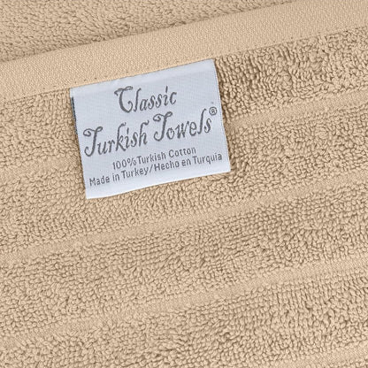 Classic Turkish Towels Cotton Bath Sheets Set & Oversized Ribbed Towels, Ultra-Soft & Absorbent & Set of 3 - 40x65