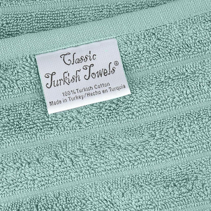 Classic Turkish Towels Cotton Bath Sheets Set & Oversized Ribbed Towels, Ultra-Soft & Absorbent & Set of 3 - 40x65