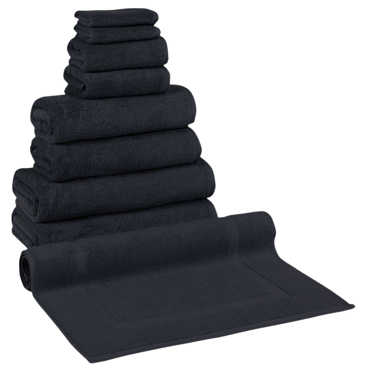CTT %100 Turkish Cotton Towel Set 8 or 9 Pcs Quick Dry and Absorbent
