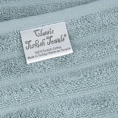 Classic Turkish Towels Cotton Bath Sheets Set & Oversized Ribbed Towels, Ultra-Soft & Absorbent & Set of 3 - 40x65