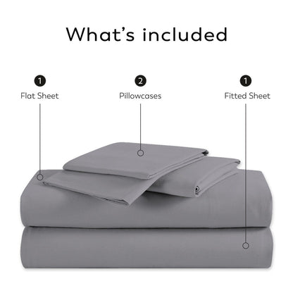 Color Sense 1200TC Premium Cotton-Blend Wrinkle-Resistant Sheet Set