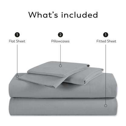 Color Sense 800TC Luxury Cotton-Blend Wrinkle-Resistant Sheet Set