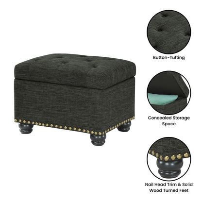 Convenience Concepts Designs4Comfort 5th Avenue Storage Ottoman