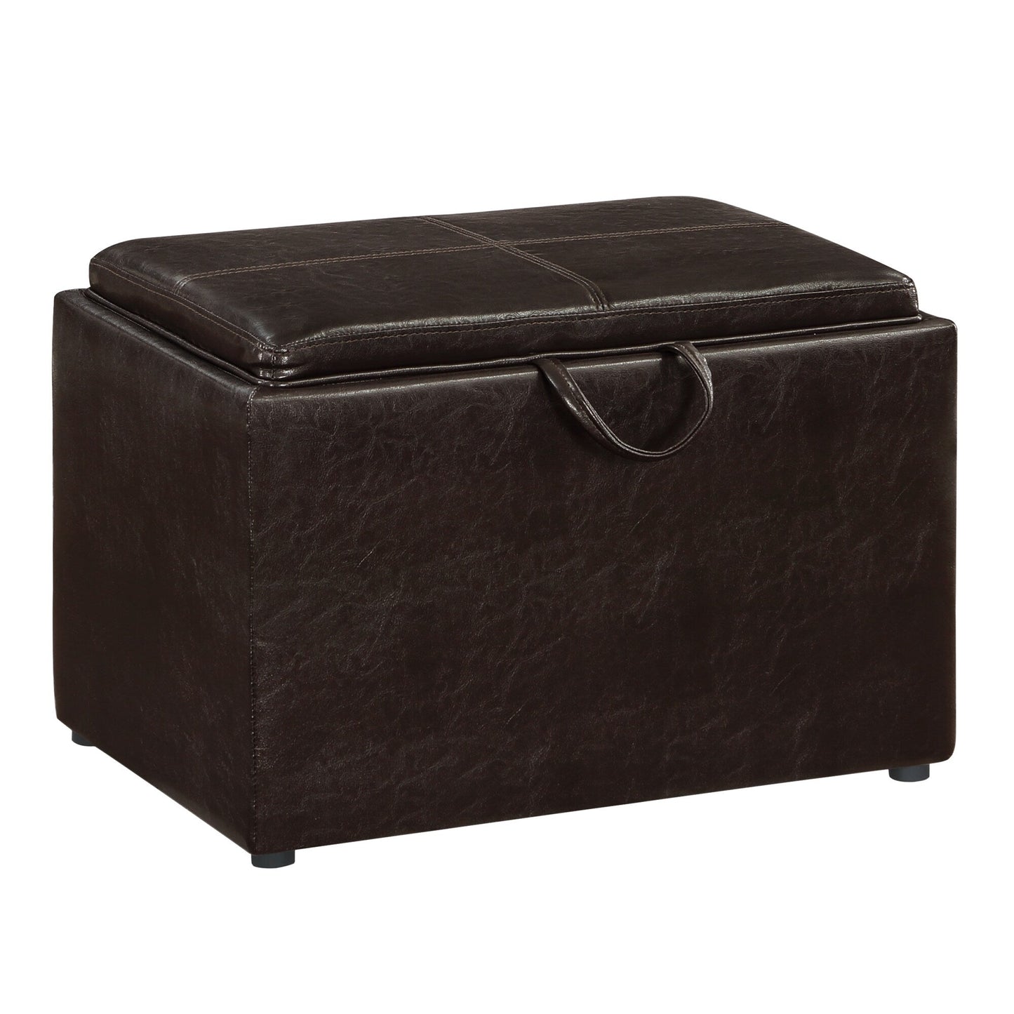 Convenience Concepts Designs4Comfort Accent Storage Ottoman with Reversible Tray