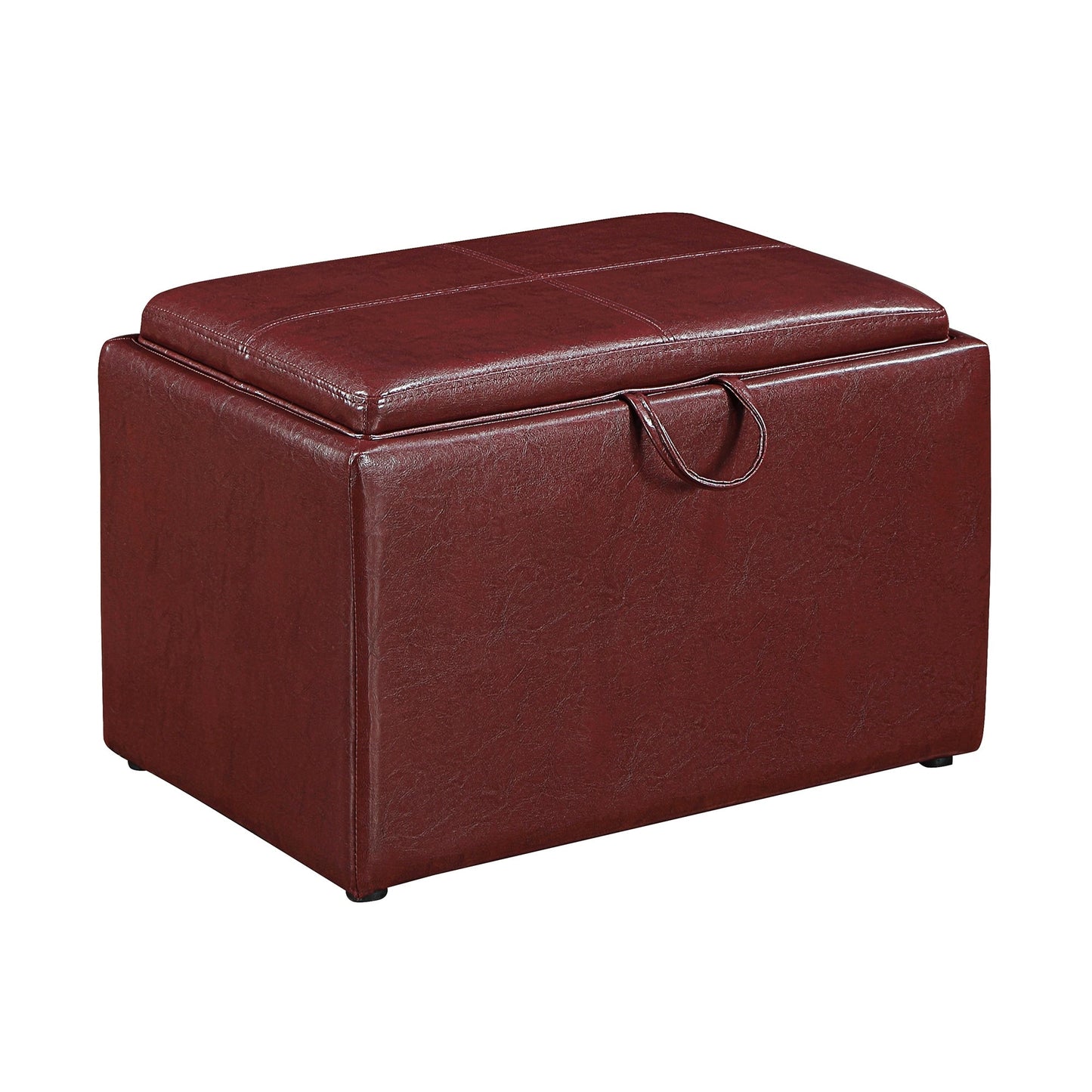 Convenience Concepts Designs4Comfort Accent Storage Ottoman with Reversible Tray