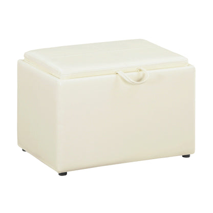 Convenience Concepts Designs4Comfort Accent Storage Ottoman with Reversible Tray