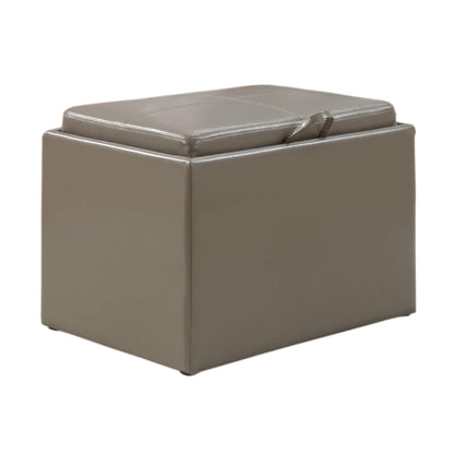 Convenience Concepts Designs4Comfort Accent Storage Ottoman with Reversible Tray