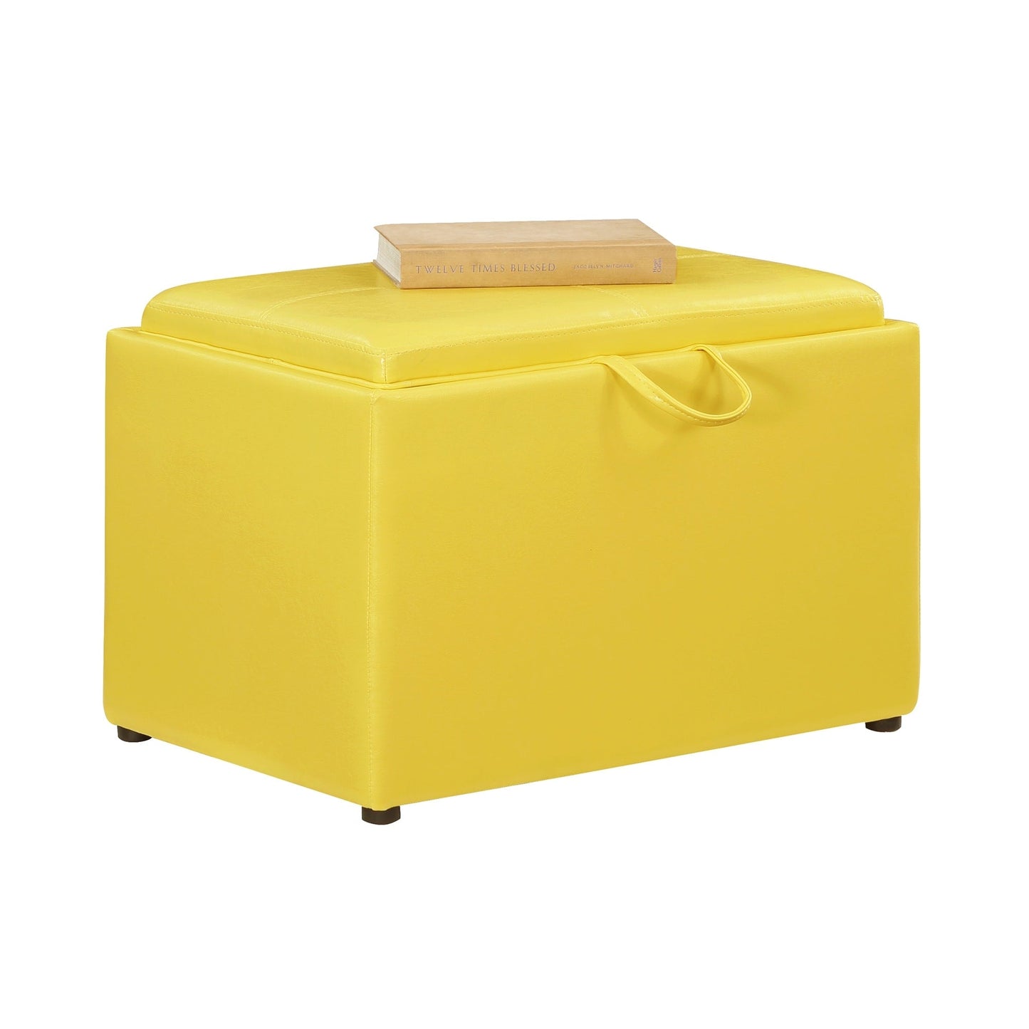 Convenience Concepts Designs4Comfort Accent Storage Ottoman with Reversible Tray