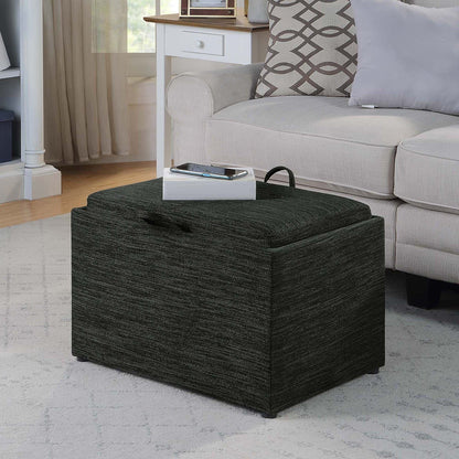 Convenience Concepts Designs4Comfort Accent Storage Ottoman with Reversible Tray