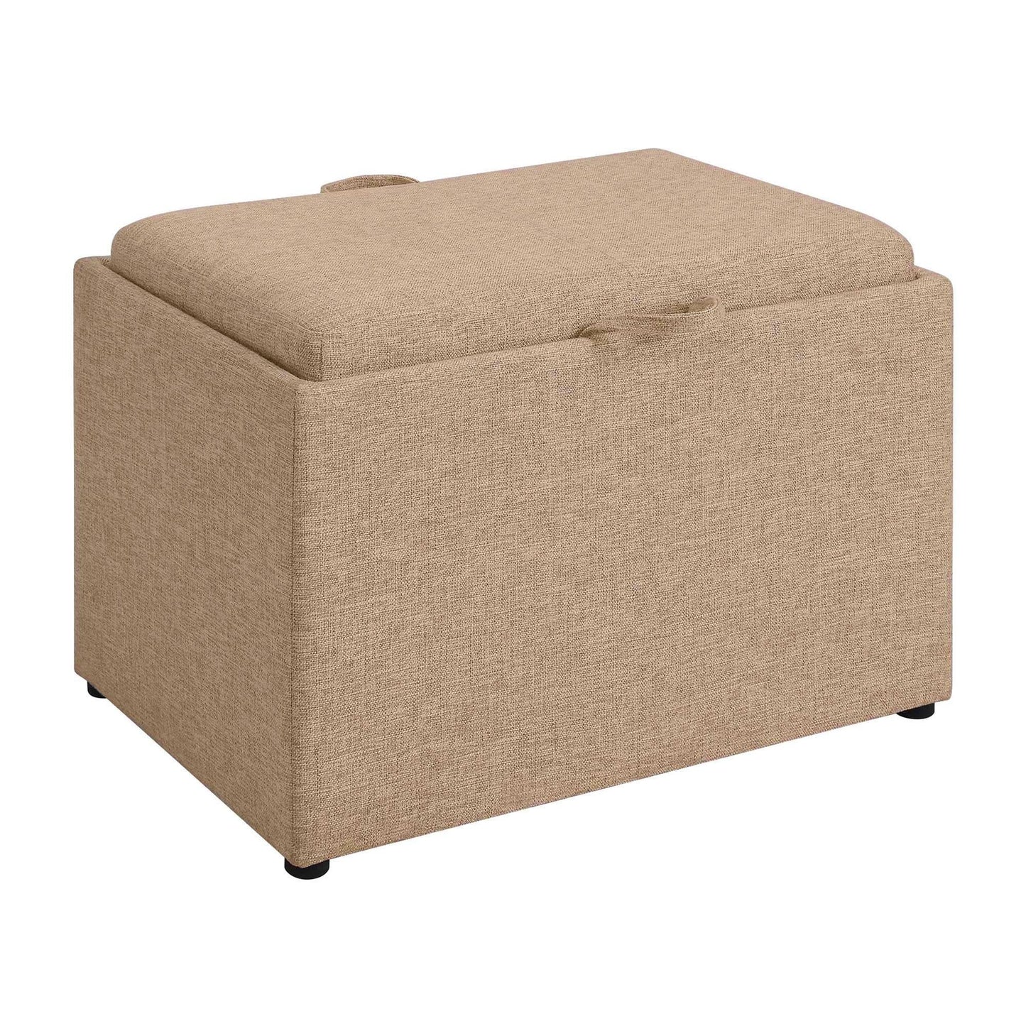 Convenience Concepts Designs4Comfort Accent Storage Ottoman with Reversible Tray