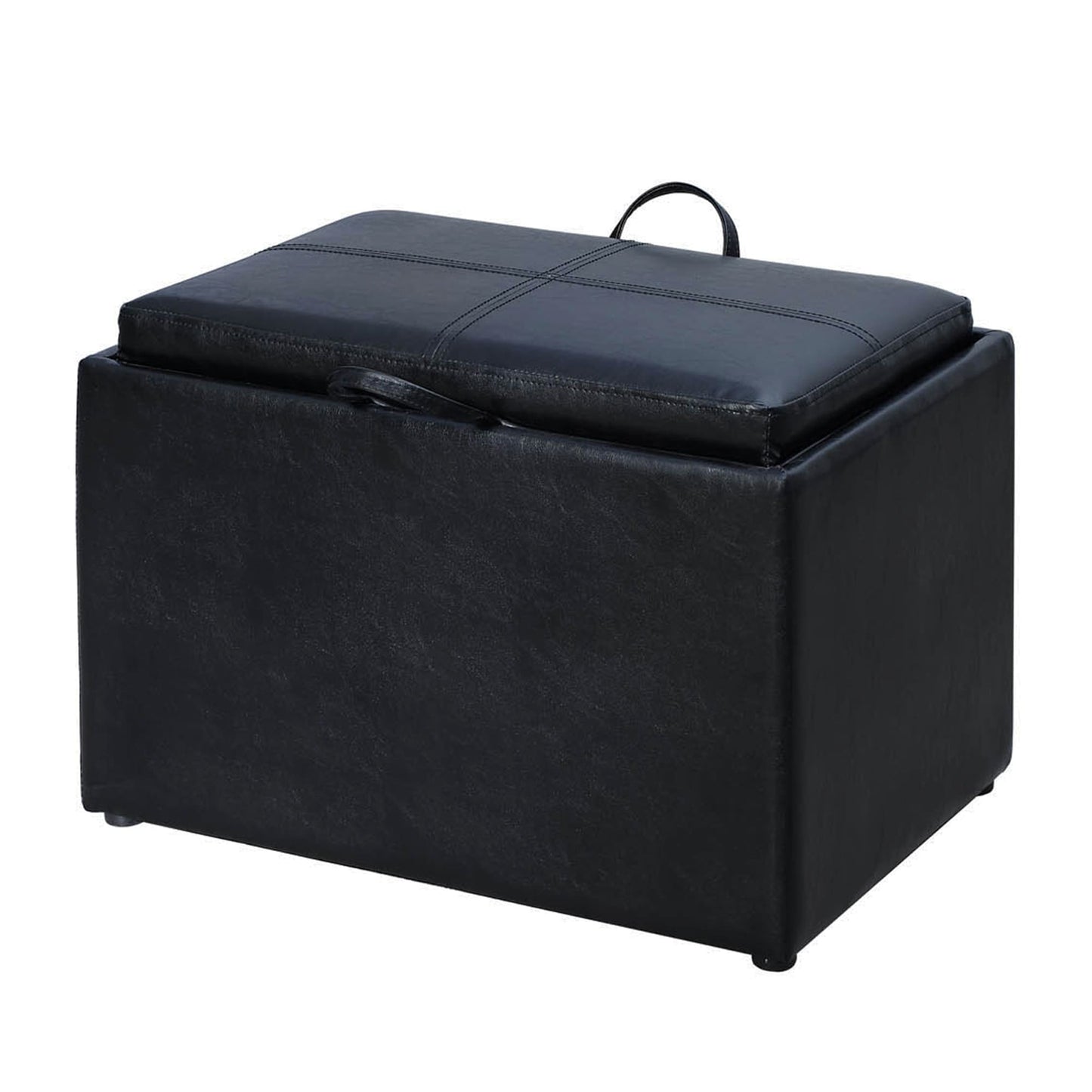 Convenience Concepts Designs4Comfort Accent Storage Ottoman with Reversible Tray