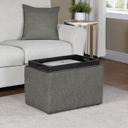 Convenience Concepts Designs4Comfort Accent Storage Ottoman with Reversible Tray