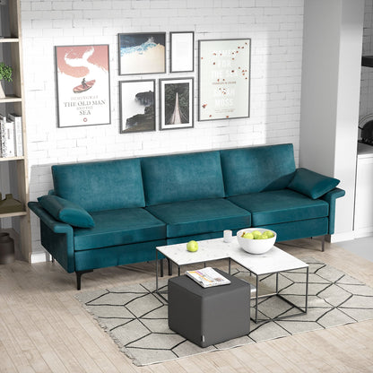 Canapé 3 places modulaire moderne en tissu Costway - Voir les détails