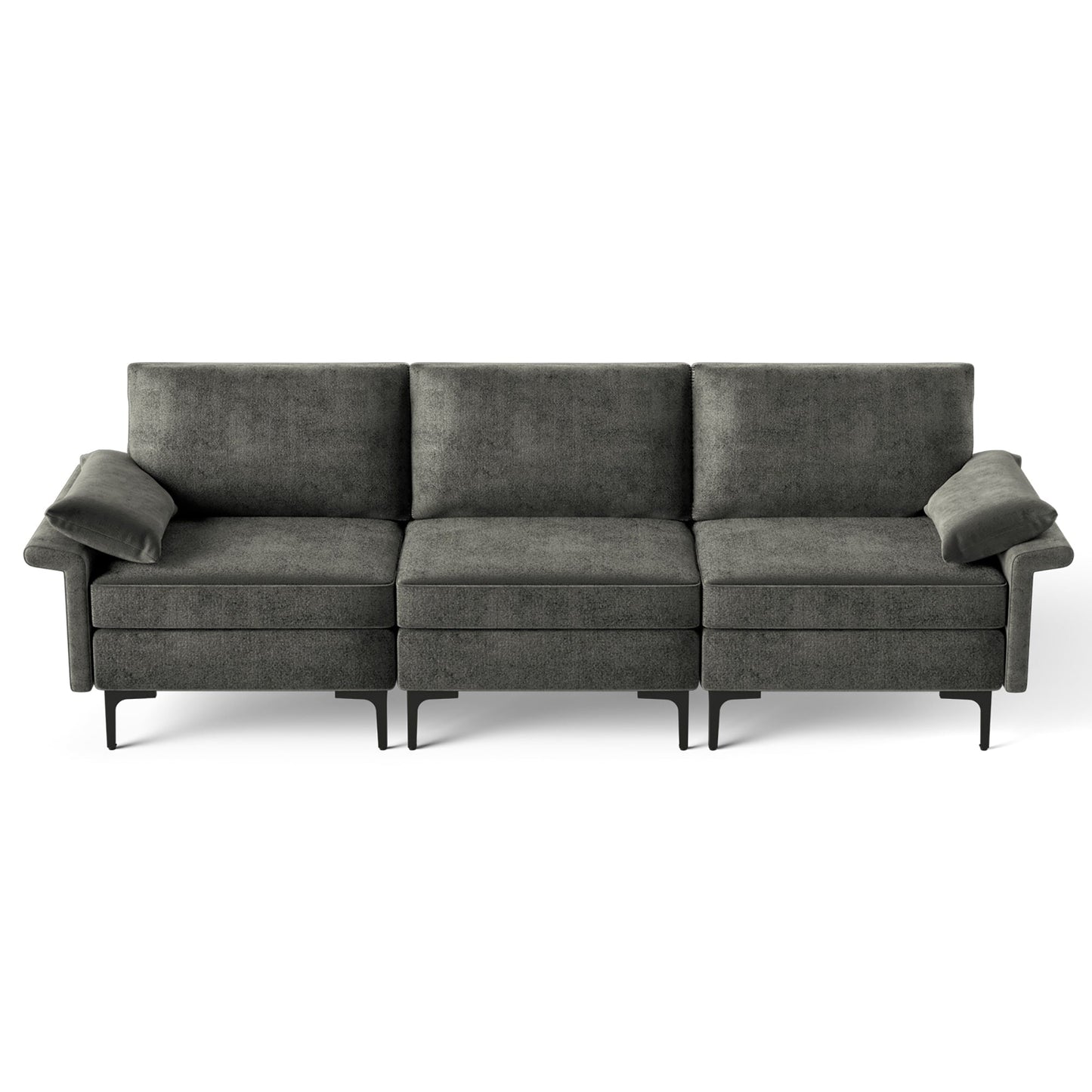 Canapé 3 places modulaire moderne en tissu Costway - Voir les détails