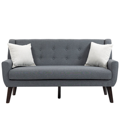 Cotton/ Linen Look Fabric Modern Accent Chair Armchair