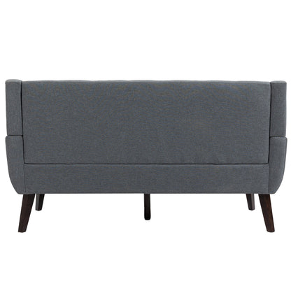 Cotton/ Linen Look Fabric Modern Accent Chair Armchair