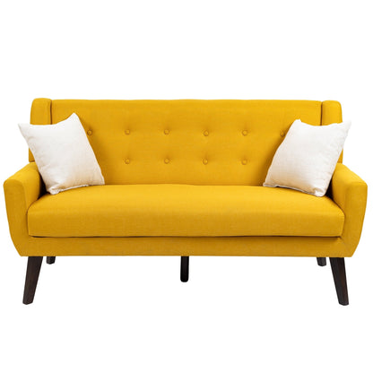 Cotton/ Linen Look Fabric Modern Accent Chair Armchair