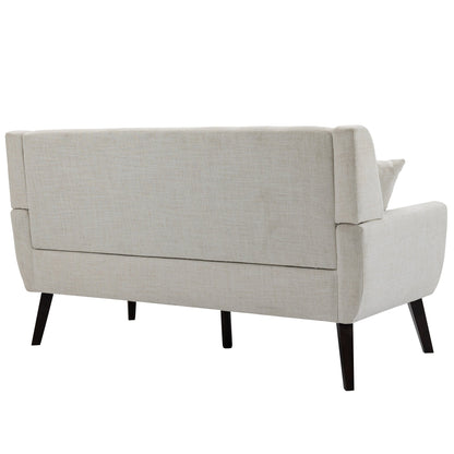 Cotton/ Linen Look Fabric Modern Accent Chair Armchair