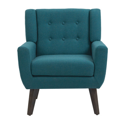 Cotton/ Linen Look Fabric Modern Accent Chair Armchair