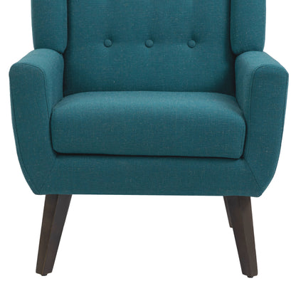Cotton/ Linen Look Fabric Modern Accent Chair Armchair