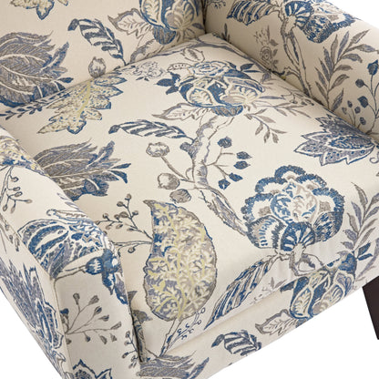 Cotton/ Linen Look Fabric Modern Accent Chair Armchair