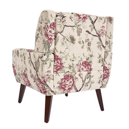 Cotton/ Linen Look Fabric Modern Accent Chair Armchair