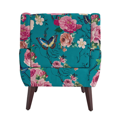 Cotton/ Linen Look Fabric Modern Accent Chair Armchair
