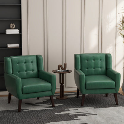 Cotton/ Linen Look Fabric Modern Accent Chair Armchair