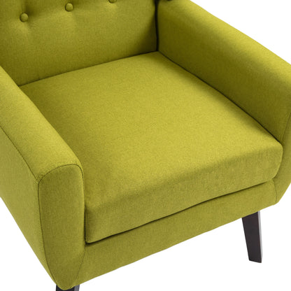 Cotton/ Linen Look Fabric Modern Accent Chair Armchair