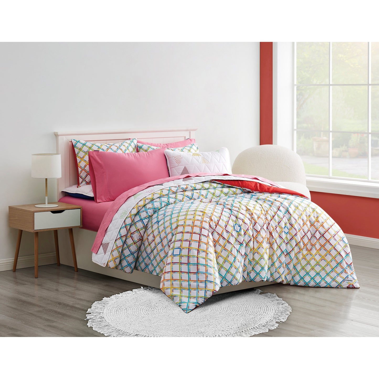 Crayola Happy Plaid Cotton Comforter Set