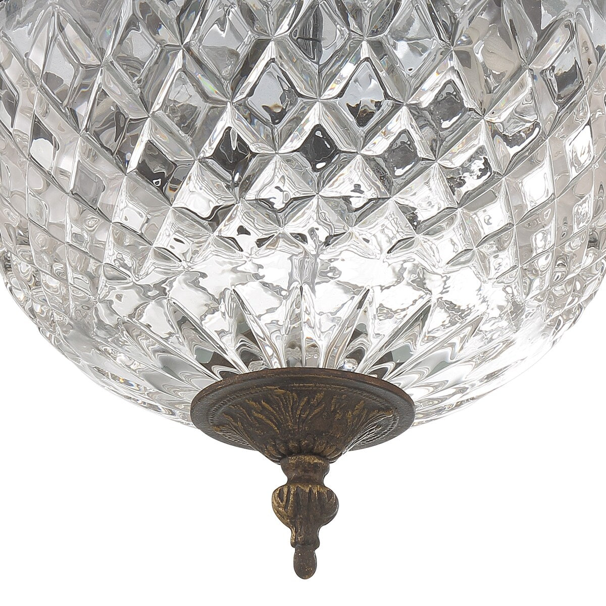 Crystorama 2 Light Crystal Flush Mount - 10W x 8H x 10D