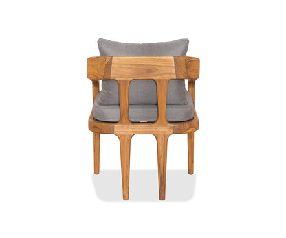 Chaise de salle à manger en teck Amar