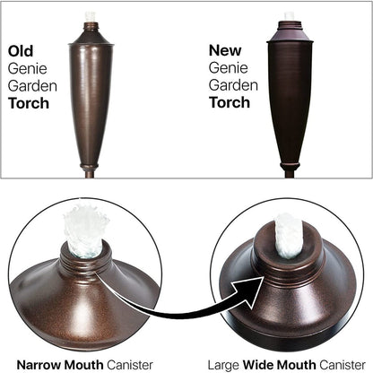Deco Home Set of 4 Garden Tiki Torch Citronella Metal Outdoor Torch - 60inch