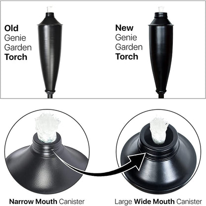 Deco Home Set of 4 Garden Tiki Torch Citronella Metal Outdoor Torch - 60inch